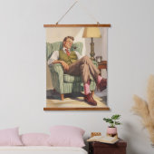 Middeneeuwse ontspanning: een herenrust hangend wandkleed (Slaapkamer)