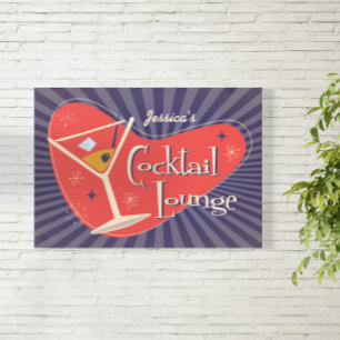 Middeneeuwse stijl Cocktail Lounge Poster