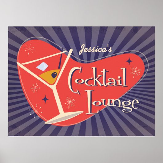 Middeneeuwse stijl Cocktail Lounge Poster (Voorkant)