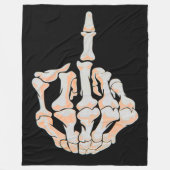 Middengember Skull Satin Achtergrond Fleece Deken (Voorkant)