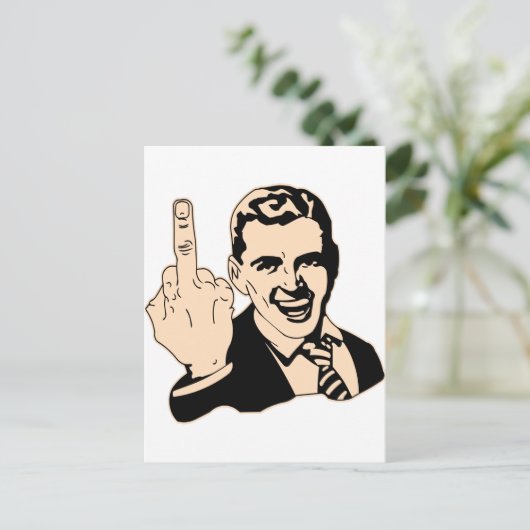 Middengembergroet-retro Briefkaart (Staand voorkant)