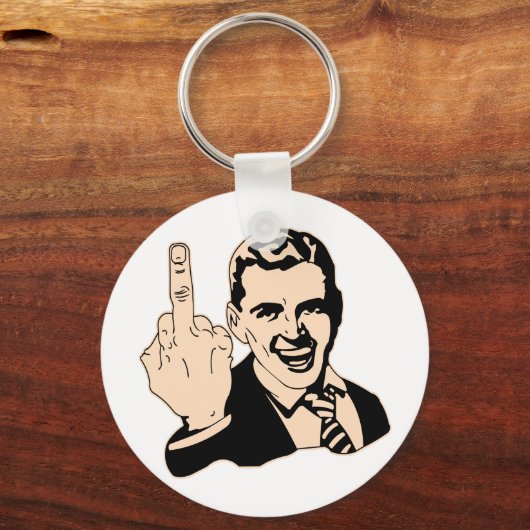 Middengembergroet-retro Sleutelhanger (Voorkant)