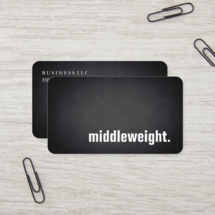 middengewicht. Modern Blackboard Professional Visitekaartje