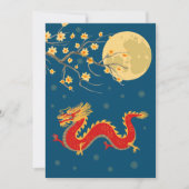 Middenherfstmaanfestival Dragon Feestdagenkaart (Voorkant)