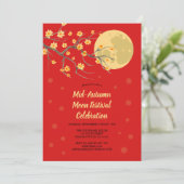 Middenherfstmaanfestival Dragon Feestdagenkaart (Staand voorkant)