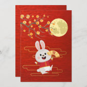 Middenherfstmaanfestival Feestdagenkaart (Voorkant / Achterkant)