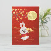 Middenherfstmaanfestival Feestdagenkaart (Staand voorkant)