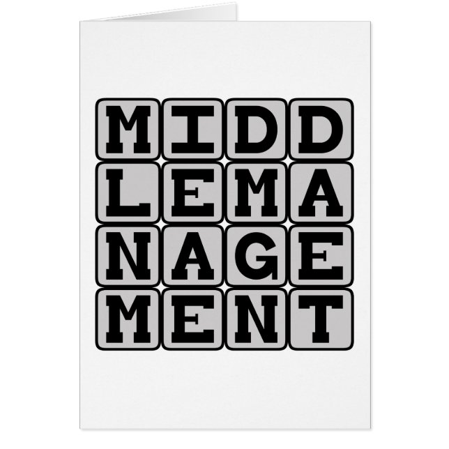 Middenkader, Bedrijfsidioot (Voorkant)