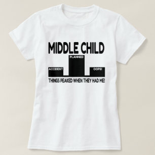 Middenkind-grap T-shirt