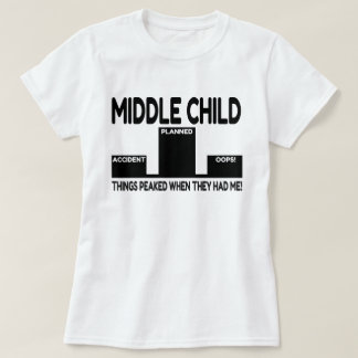 Middenkind-grap T-shirt