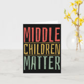 Middenkinderen Grappige Quote Broer/zus Dag Kaart (Gele Bloem)