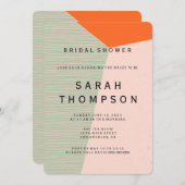 Middenklasse Moderne Bridal Shower Kaart (Voorkant / Achterkant)