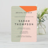 Middenklasse Moderne Bridal Shower Kaart (Staand voorkant)