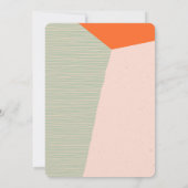 Middenklasse Moderne Bridal Shower Kaart (Achterkant)