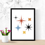 middenklasse Retro Stars Abstracte kunst Poster<br><div class="desc">middenklasse Retro Stars Abstracte kunst</div>