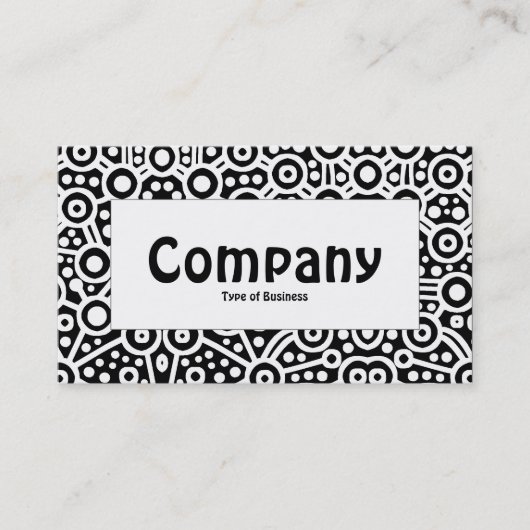 Middenlabel - Alien Curcuits II - zwart Visitekaartje (Voorkant)