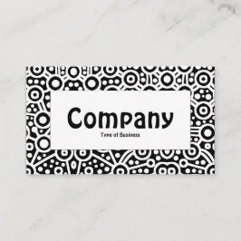 Middenlabel - Alien Curcuits II - zwart Visitekaartje