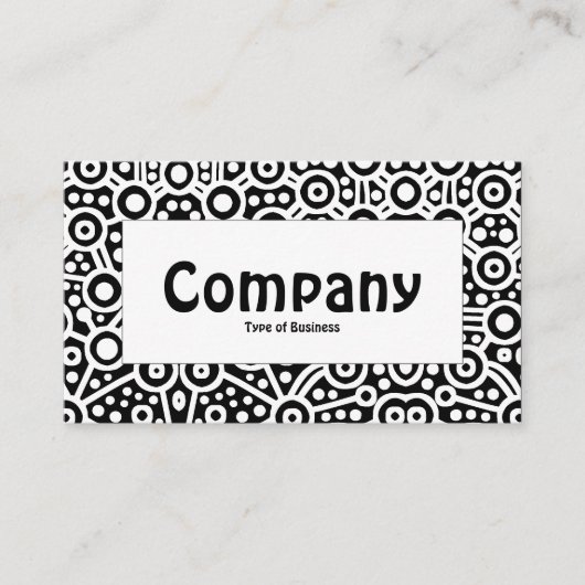 Middenlabel - Alien Curcuits II - zwart Visitekaartje (Voorkant)