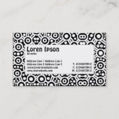 Middenlabel - Alien Curcuits - zwart Visitekaartje (Achterkant)