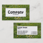 Middenlabel - Beemdbloemen Visitekaartje (Voorkant / Achterkant)