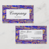 Middenlabel - Fractal Abstract 061012a Visitekaartje (Voorkant / Achterkant)