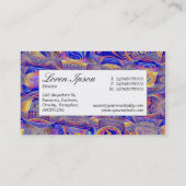 Middenlabel - Fractal Abstract 061012a Visitekaartje (Achterkant)