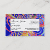 Middenlabel - Fractal Abstract 061012d Visitekaartje (Achterkant)