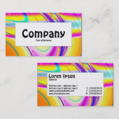 Middenlabel - Fractal Abstract 061012f Visitekaartje (Voorkant / Achterkant)