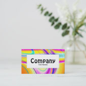 Middenlabel - Fractal Abstract 061012f Visitekaartje (Staand voorkant)