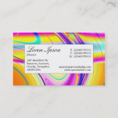 Middenlabel - Fractal Abstract 061012f Visitekaartje (Achterkant)