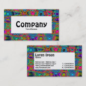 Middenlabel - Fractal Abstract 191111a Visitekaartje (Voorkant / Achterkant)