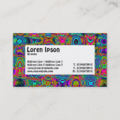 Middenlabel - Fractal Abstract 191111a Visitekaartje (Achterkant)