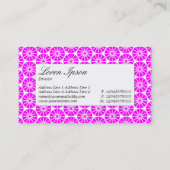 Middenlabel - Star Wheel - Magenta Visitekaartje (Achterkant)