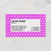 Middenlabel - Star Wheel - Magenta Visitekaartje (Achterkant)