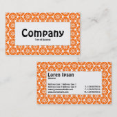 Middenlabel - Star Wheel - Oranje Visitekaartje (Voorkant / Achterkant)