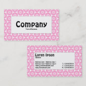 Middenlabel - Star Wheel - Roze Visitekaartje (Voorkant / Achterkant)