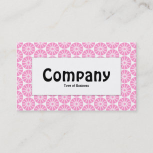 Middenlabel - Star Wheel - Roze Visitekaartje