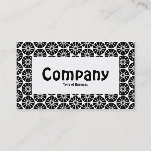 Middenlabel - Star Wheel - zwart Visitekaartje (Voorkant)