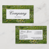 Middenlabel - Weidebloemen Visitekaartje (Voorkant / Achterkant)