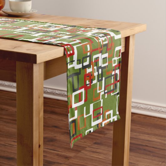 Middenmidden atoomlijstrunner korte tafelloper (Voorbeeld)