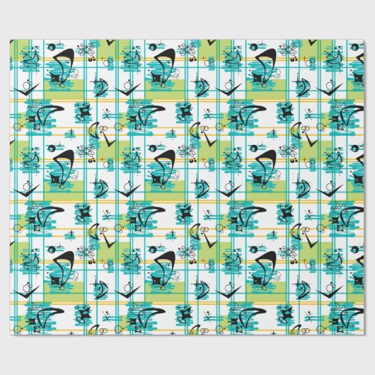 Middenmidden Madras Cadeaupapier (Vlak)