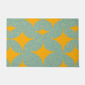 Middenmidden Modern Turquoise Diamond Deurmat (Voorkant)