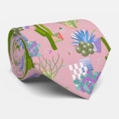 Middenmidden modern woestijnlandschap Alle kleuren Stropdas (Opgerold)