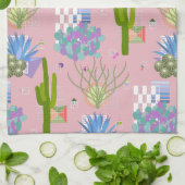 Middenmidden modern woestijnlandschap Alle kleuren Theedoek (Gevouwen)