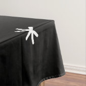 Middenmidden moderne Abstracte cirkels zwart Tafelkleed (Voorbeeld)