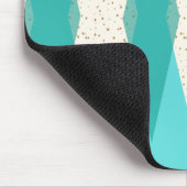 Middenmidden moderne Argyle Mousepad Muismat (Hoek)