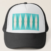 Middenmidden moderne Argyle Trucker Hat Pet (Voorkant)