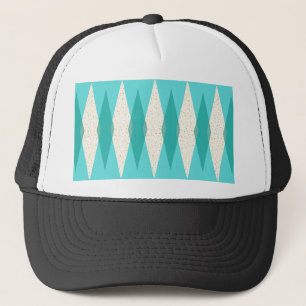 Middenmidden moderne Argyle Trucker Hat Trucker Pet