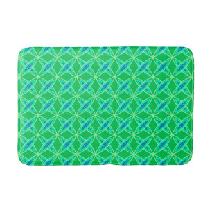 Middenmidden moderne atoomprinter - Jade Green Badmat