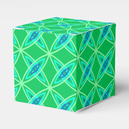 Middenmidden moderne atoomprinter - Jade Green Bedankdoosjes (Voorkant Zijde)